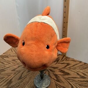 2015 Kohl's Cares Clown Fish 14" Plush Sewn Eyes Orange White